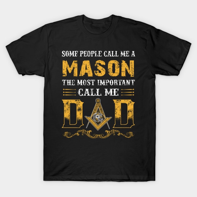 Mason Call Me Dad Father Day T-Shirt by Serrena DrawingFloral